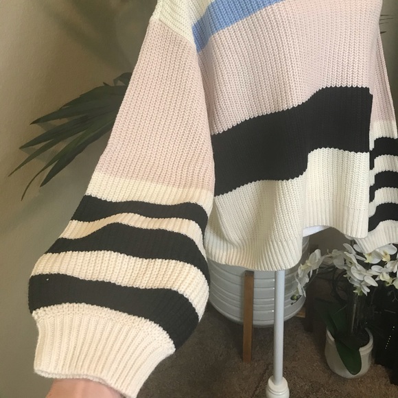 Sanctuary Striped Sweater Oversized - M - Picture 13 of 14